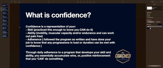 Oct 25 '23 | TRAINING | GETTING THE MOST OUT OF YOUR TRAINING