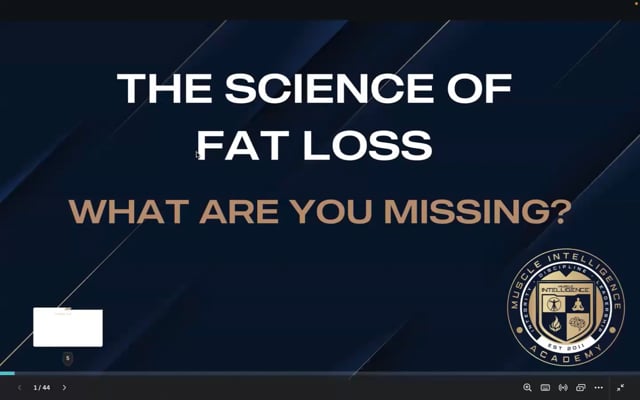 June 26 '24 | SCIENCE OF FAT LOSS | WHAT ARE YOU MISSING?